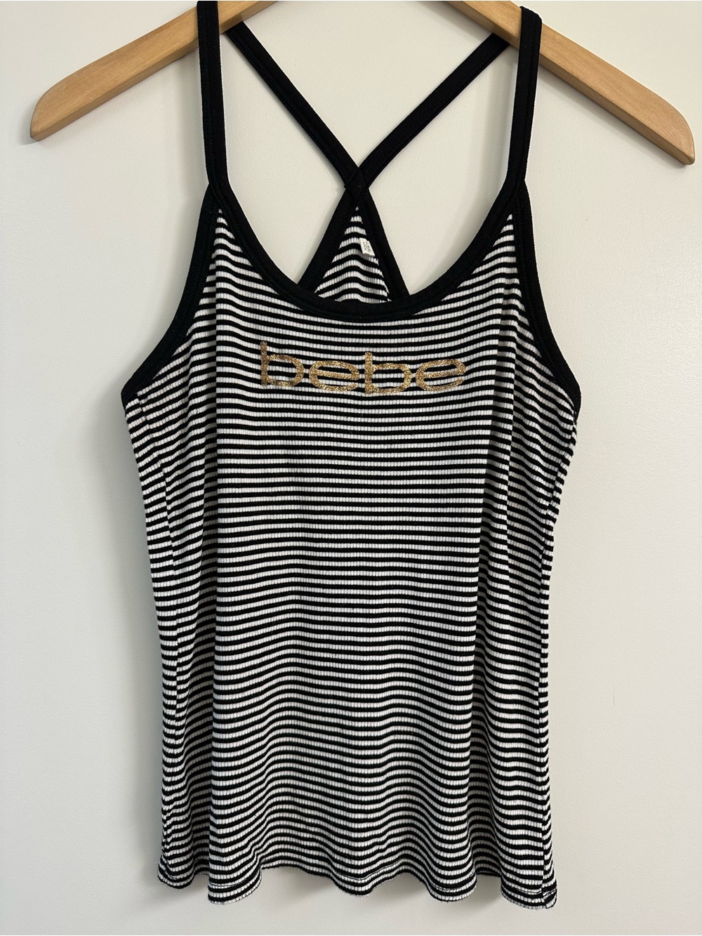 Bebe Striped Tank Top